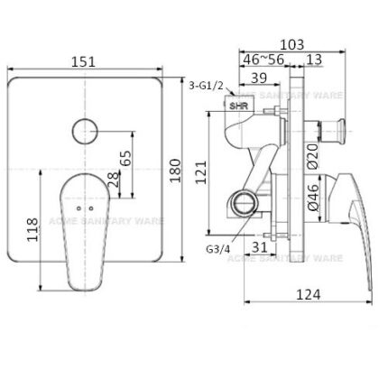 voi sen tam american standard wf 0921 am tuong 2