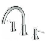 Vòi sen bồn tắm TOTO TBS02201BA gắn bồn 3 lỗ LN nóng lạnh