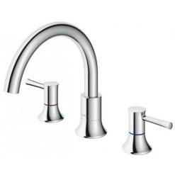 Vòi sen bồn tắm TOTO TBS02201BA gắn bồn 3 lỗ LN nóng lạnh