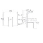 wf 1322 ban ve ky thuat voi sen am tuong american standard