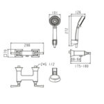wf 1612 ban ve ky thuat voi sen tam gan tuong american standard