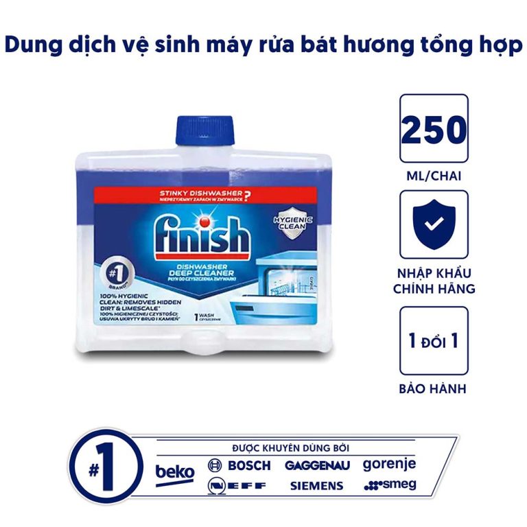 Dung dịch vệ sinh Máy rửa bát Finish Soda 250ml