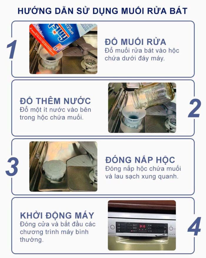 Muối rửa bát Finish Salt hộp 1.2kg - Ảnh 6