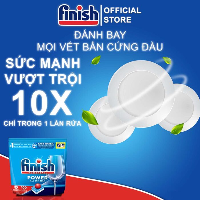 Viên rửa bát Finish All In One Max 100 viên