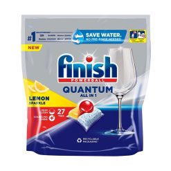 Viên rửa bát Finish Quantum All In 1 túi 27 viên hương chanh