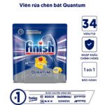 Viên rửa bát Finish All In One Quantum 27 viên hương chanh