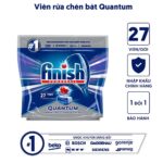 Viên rửa bát Finish All In One Quantum 27 viên không mùi
