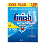 Viên rửa bát Finish Power Essential hộp 100 viên hương chanh
