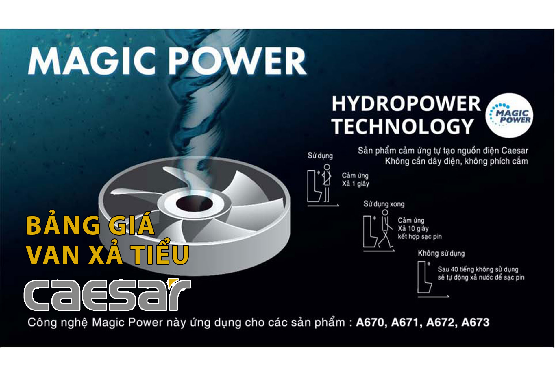 Bảng giá van xả tiểu CAESAR giá rẻ nhất