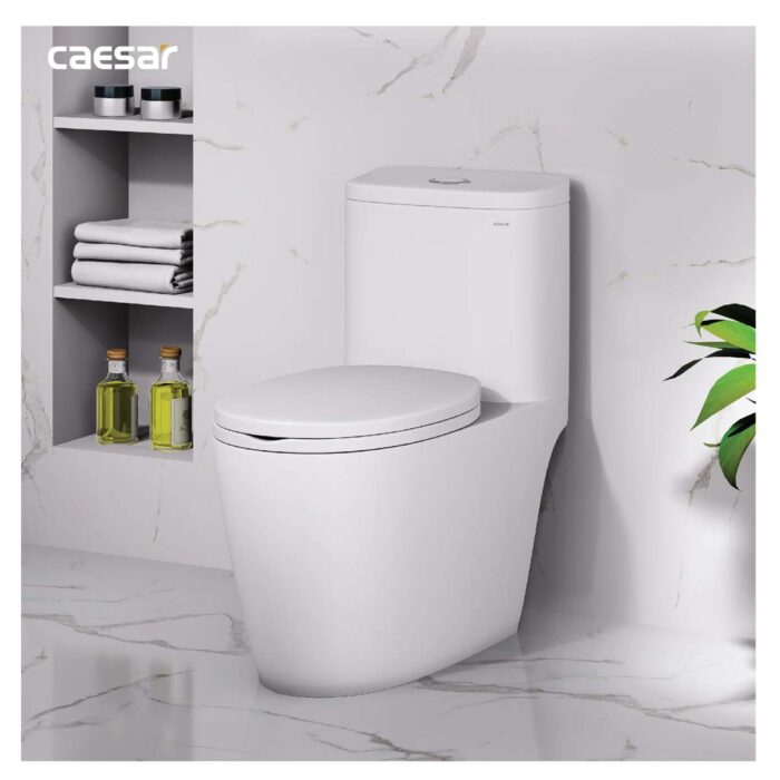 Bồn cầu 1 khối CAESAR C1364 nắp êm MU234 - Ảnh 6