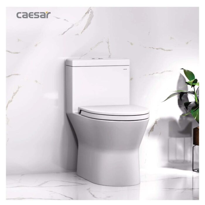 Bồn cầu 1 khối CAESAR C1374 nắp êm MU235 - Ảnh 5