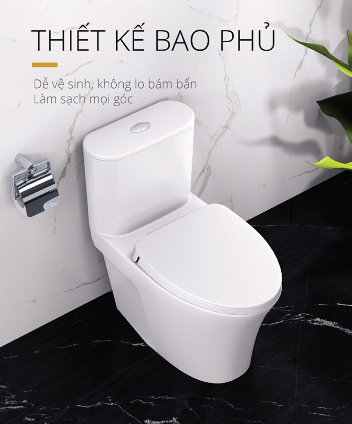 Bồn cầu 1 khối Caesar CD1395 5