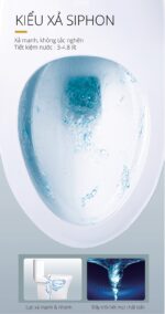 Bồn cầu 1 khối Caesar CD1395 kiểu xả