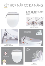 Bồn cầu 1 khối Caesar CD1395 nắp êm rửa cơ TAF050 6