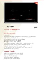 Thông số kỹ thuật bếp từ đôi Canzy CZ 78EU