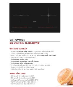Thông số kỹ thuật bếp từ đôi Canzy CZ IC99PLUS