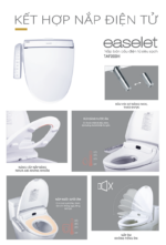 Tính năng Bồn cầu 1 khối Caesar CD1395 nắp điện tử TAF200H
