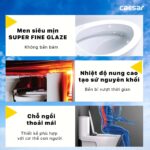 Bồn cầu thông minh CAESAR C1395F TAF400H (CD1395) nắp rửa điện tử - Ảnh 8