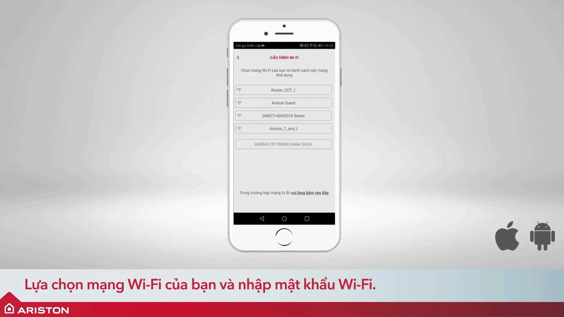 bước-3-Hướng-dẫn-kết-nối-Wifi-bình-nóng-lạnh-Ariston-SL2-LUX-D-WIFI-và-AN2-TOP-WIFI-3