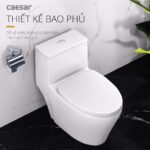 Bồn cầu 1 khối CAESAR C1356 nắp êm M256 - Ảnh 8