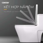 Bồn cầu 1 khối CAESAR C1356 nắp êm M256 - Ảnh 6
