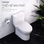Bồn cầu 1 khối CAESAR C1374 nắp êm MU235 - Ảnh 10