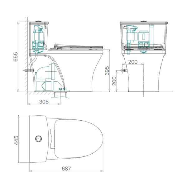 Bản-vẽ-kĩ-thuật-Bồn-cầu-1-khối-VIGLACERA-HL2-nắp-êm