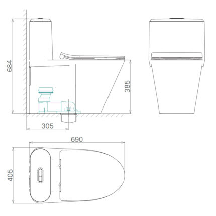 Bản-vẽ-kĩ-thuật-Bồn-cầu-1-khối-VIGLACERA-V812-nắp-êm