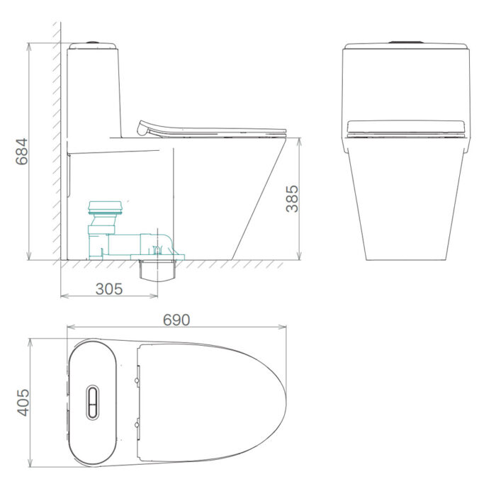 Bản-vẽ-kĩ-thuật-Bồn-cầu-1-khối-VIGLACERA-V812-nắp-êm