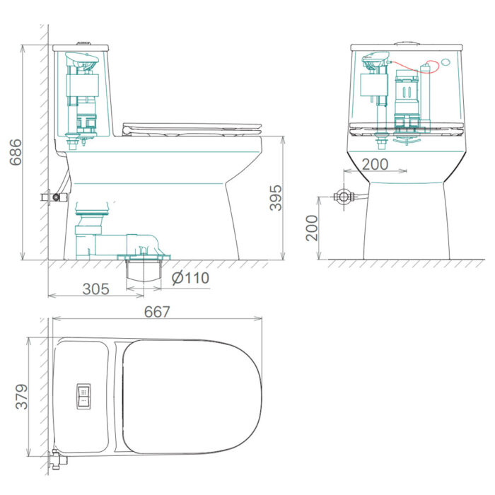 Bản-vẽ-kĩ-thuật-Bồn-cầu-1-khối-VIGLACERA-V816-nắp-êm