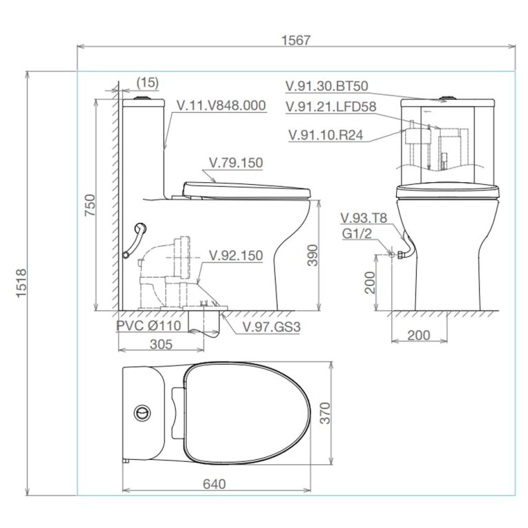 Bản-vẽ-kĩ-thuật-Bồn-cầu-1-khối-VIGLACERA-V848-nắp-êm