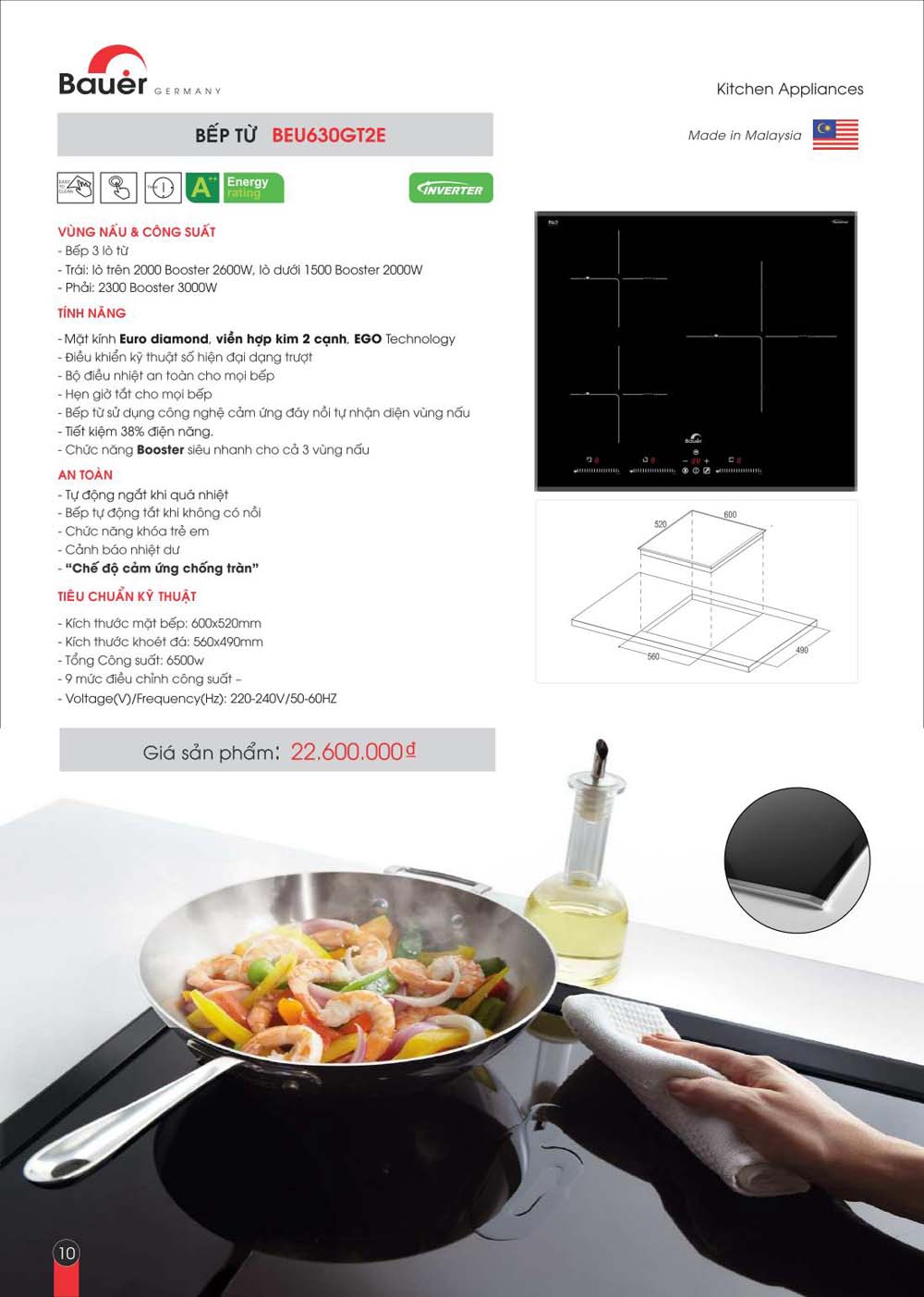 Catalogue BAUER Bang gia thiet bi bep vuathietbi.com 10