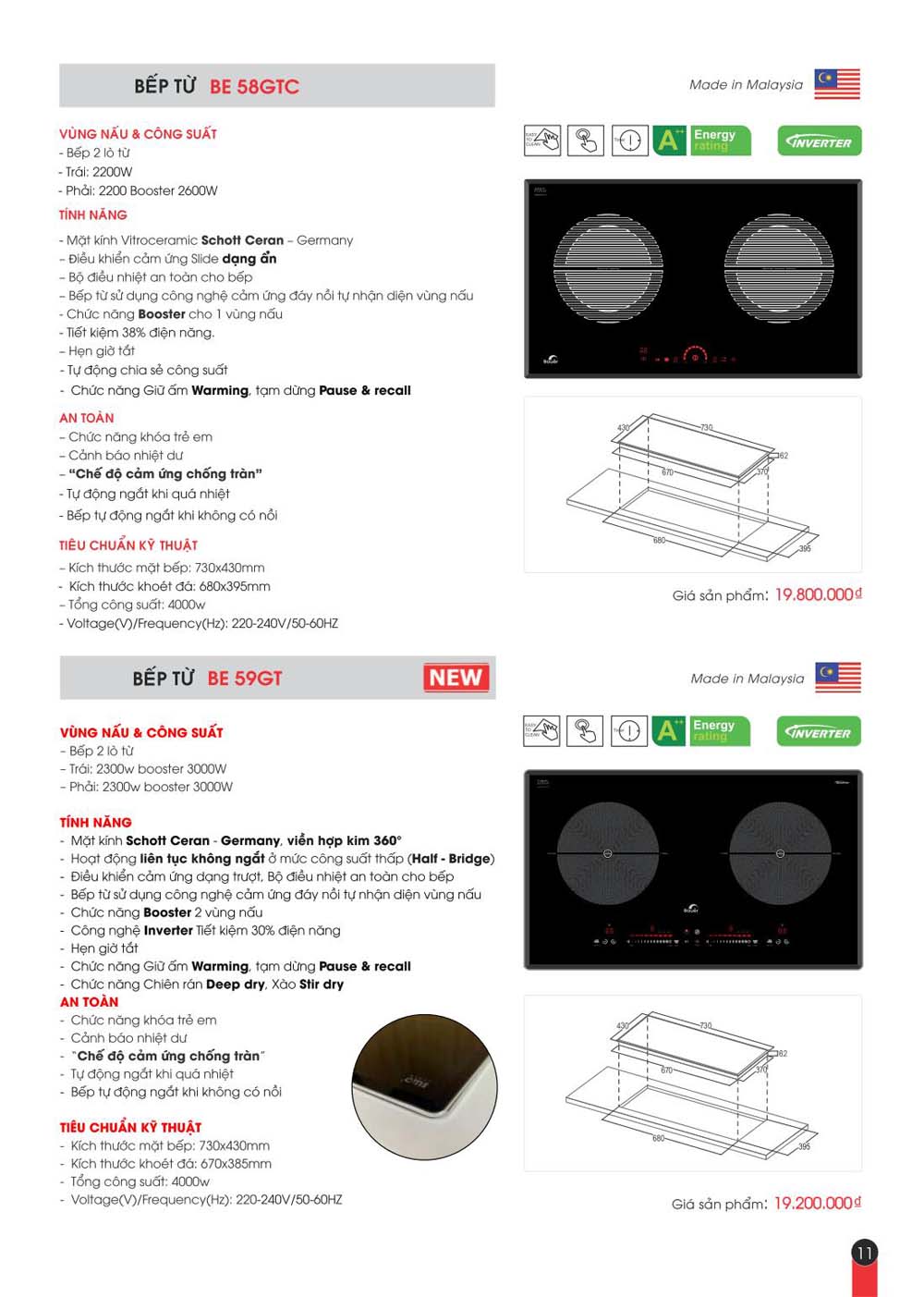 Catalogue BAUER Bang gia thiet bi bep vuathietbi.com 11