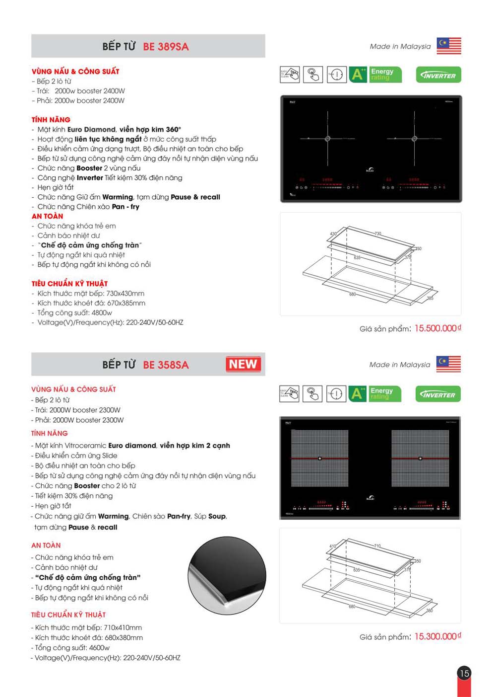 Catalogue BAUER Bang gia thiet bi bep vuathietbi.com 15