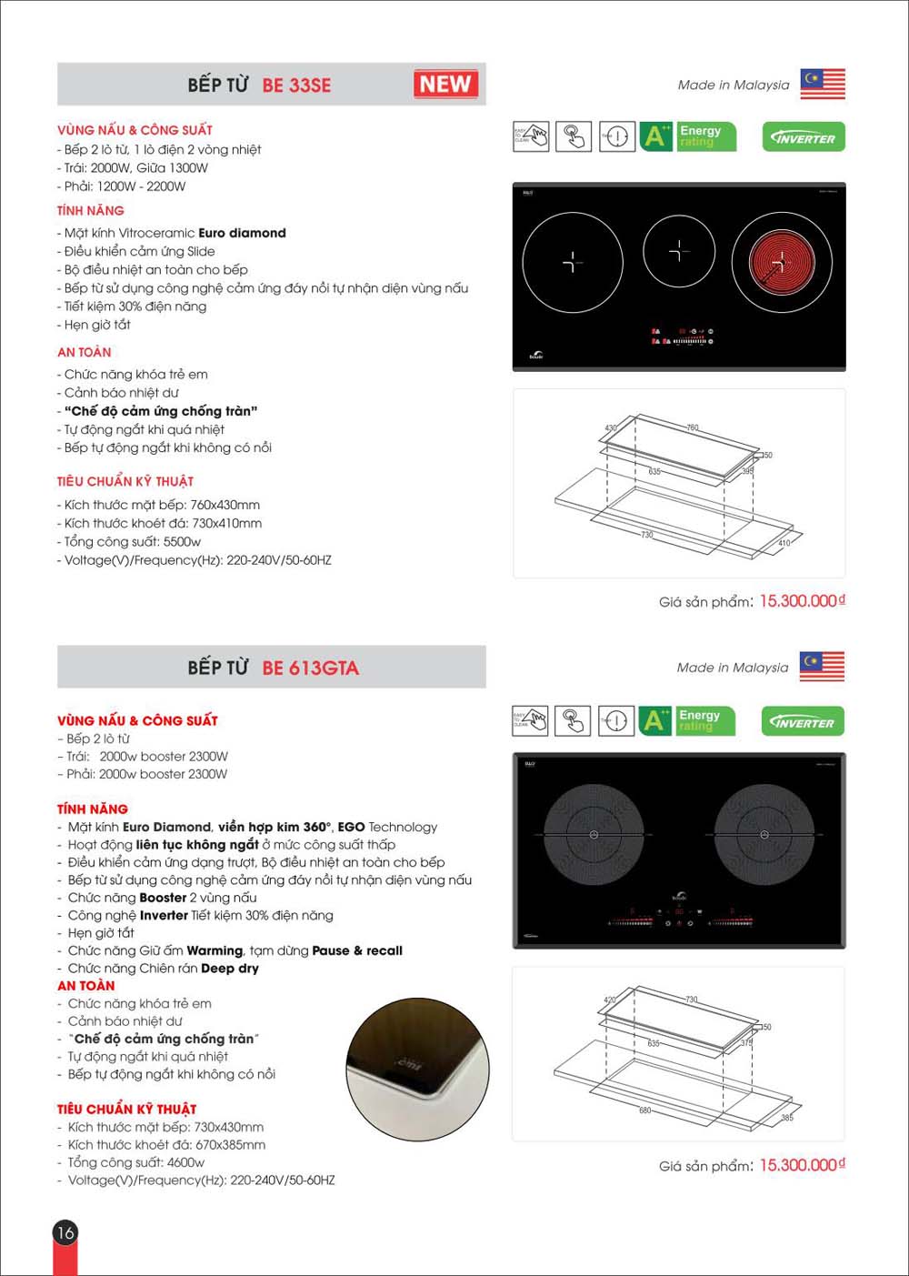 Catalogue BAUER Bang gia thiet bi bep vuathietbi.com 16