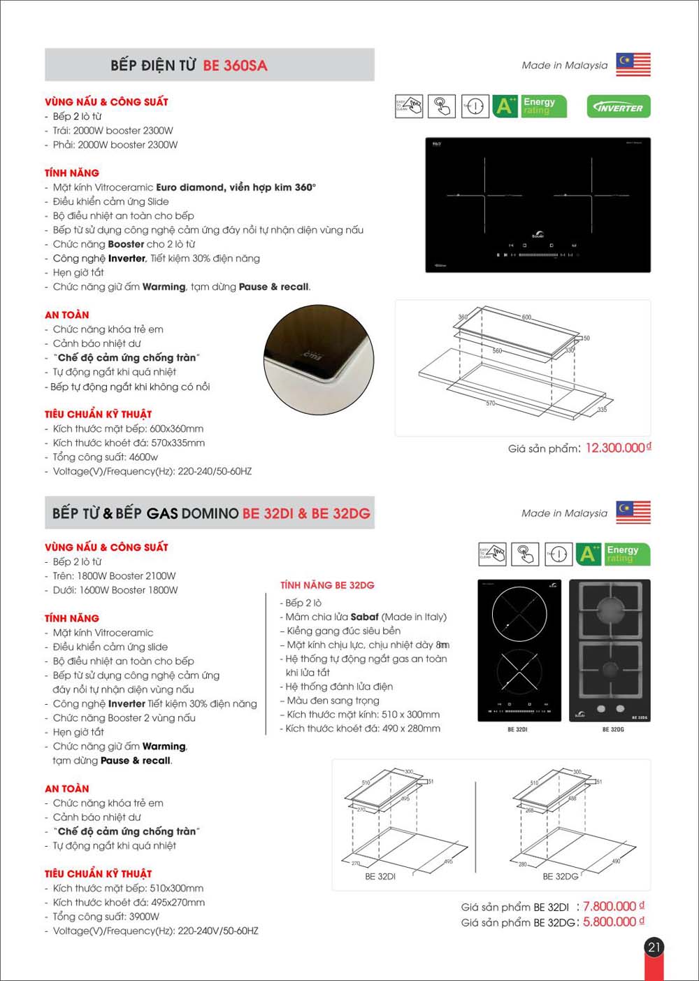 Catalogue BAUER Bang gia thiet bi bep vuathietbi.com 21