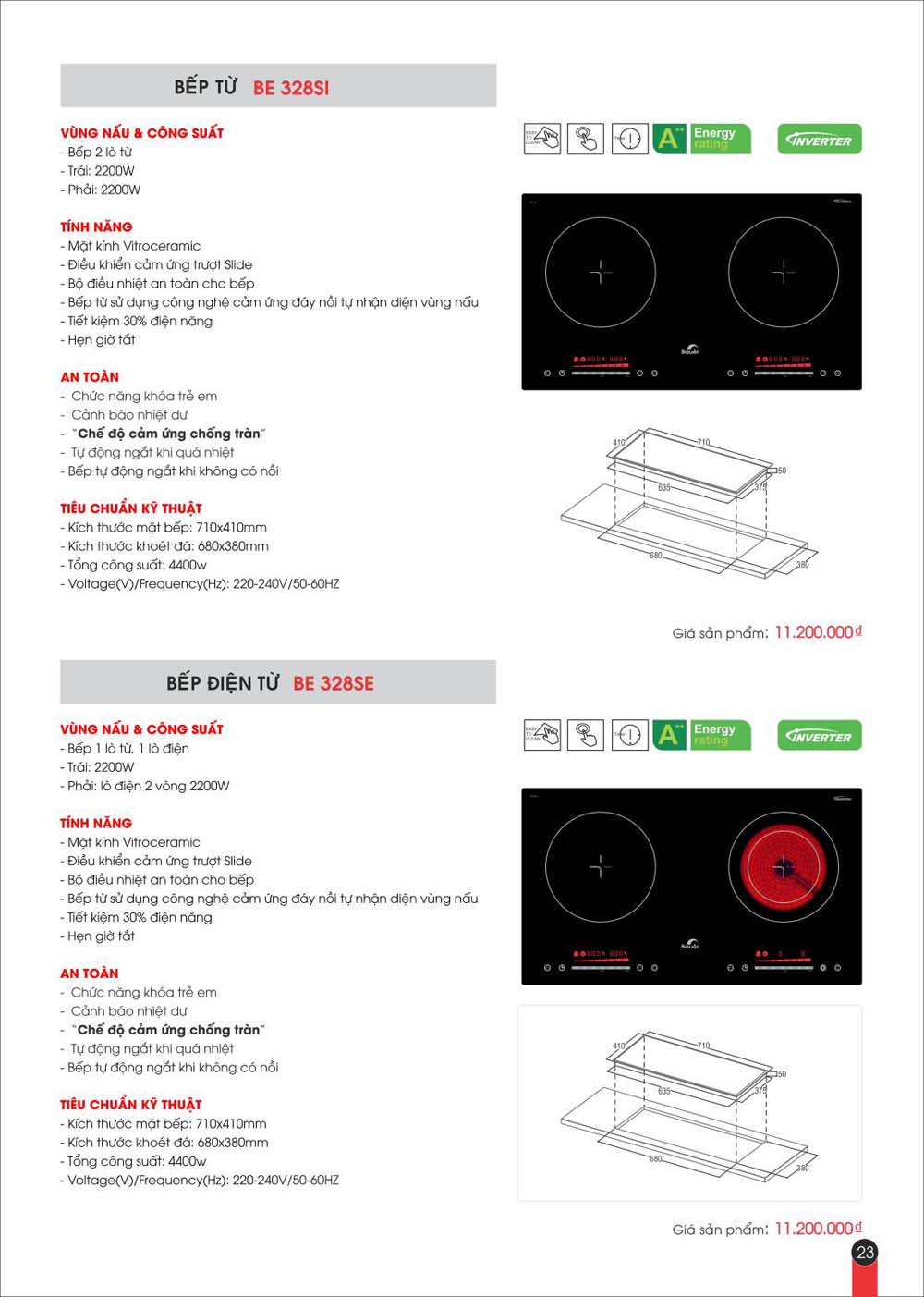 Catalogue BAUER Bang gia thiet bi bep vuathietbi.com 23