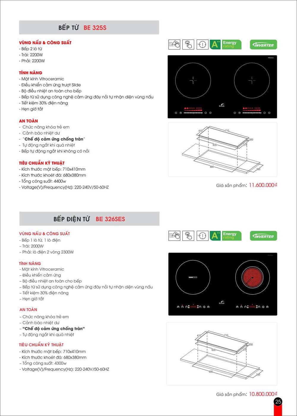 Catalogue BAUER Bang gia thiet bi bep vuathietbi.com 25