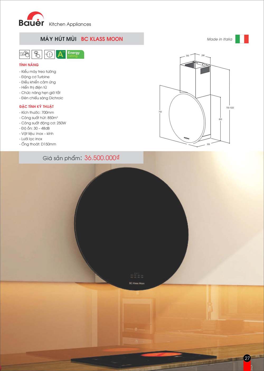 Catalogue BAUER Bang gia thiet bi bep vuathietbi.com 27