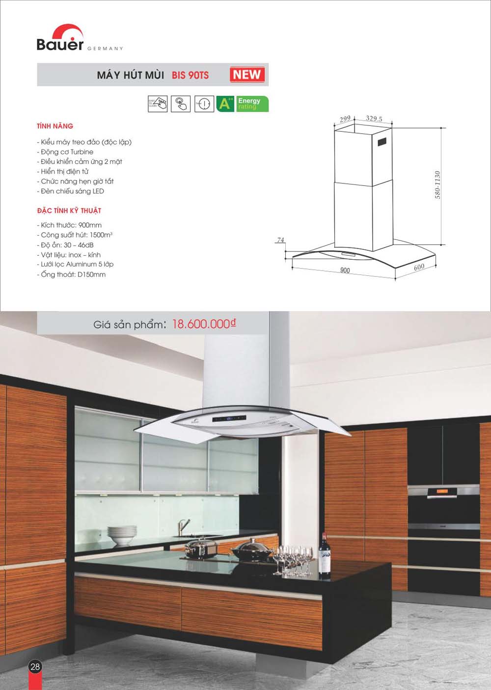 Catalogue BAUER Bang gia thiet bi bep vuathietbi.com 28