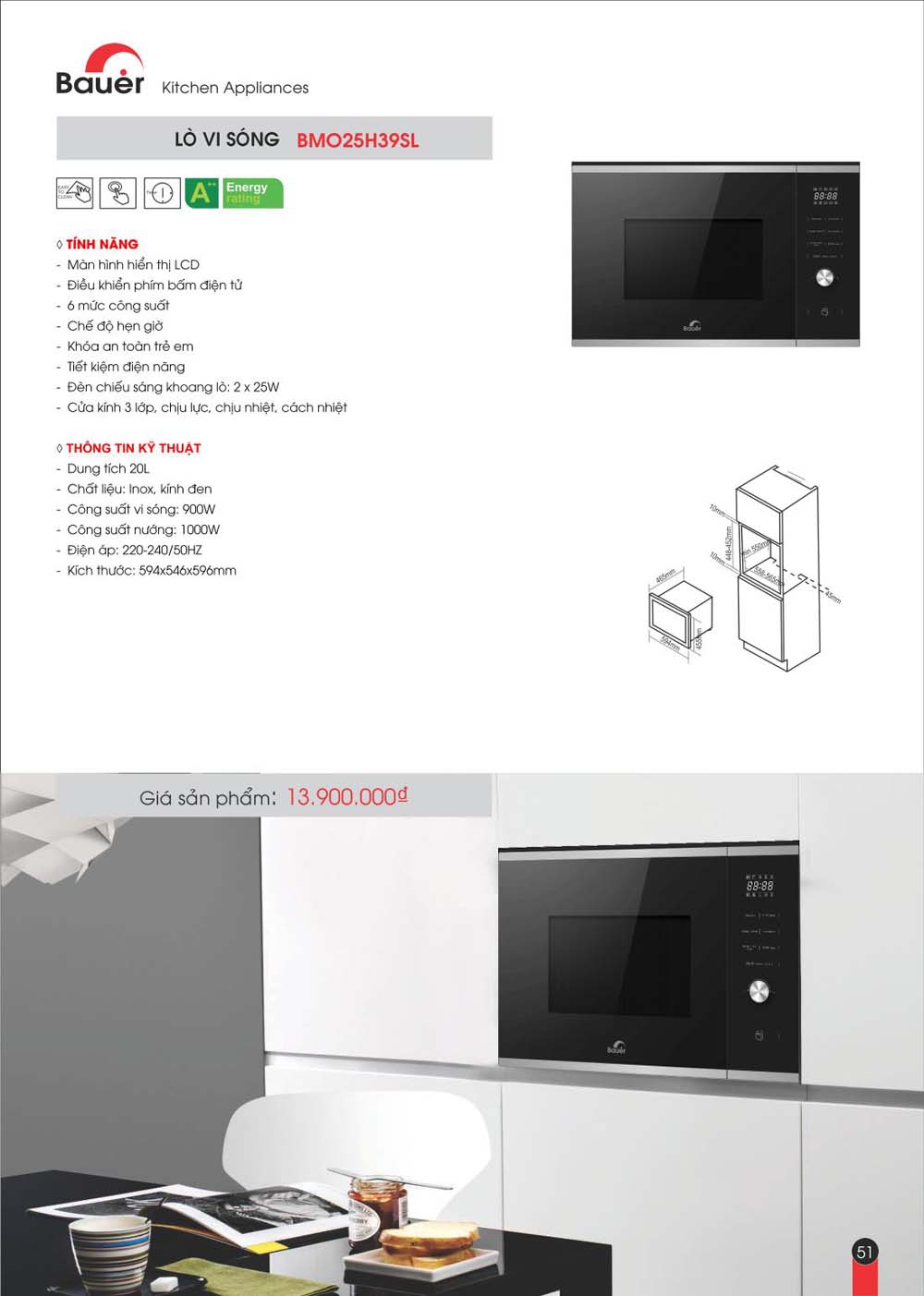 Catalogue BAUER Bang gia thiet bi bep vuathietbi.com 51