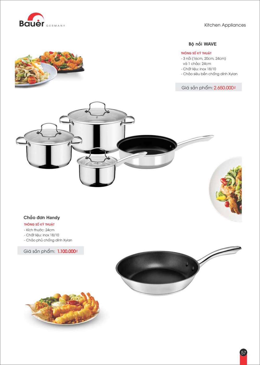 Catalogue BAUER Bang gia thiet bi bep vuathietbi.com 57