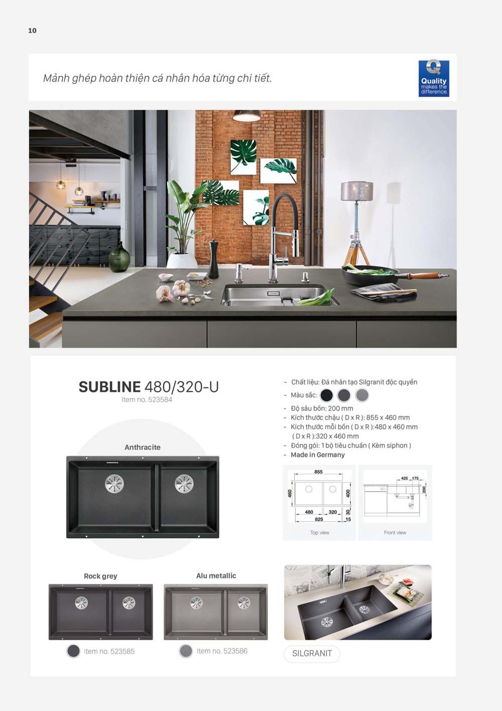 Catalogue BLANCO 2023 Bang gia thiet bi nha bep vuathietbi.com 10