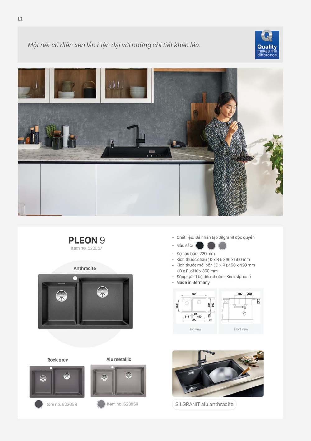 Catalogue BLANCO 2023 Bang gia thiet bi nha bep vuathietbi.com 12