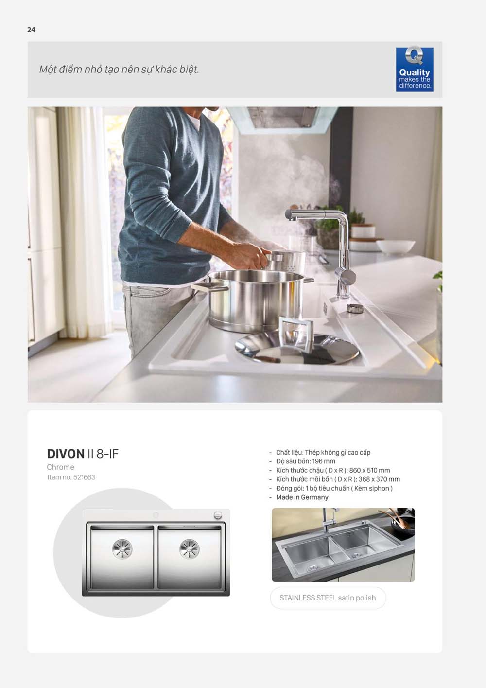 Catalogue BLANCO 2023 Bang gia thiet bi nha bep vuathietbi.com 24