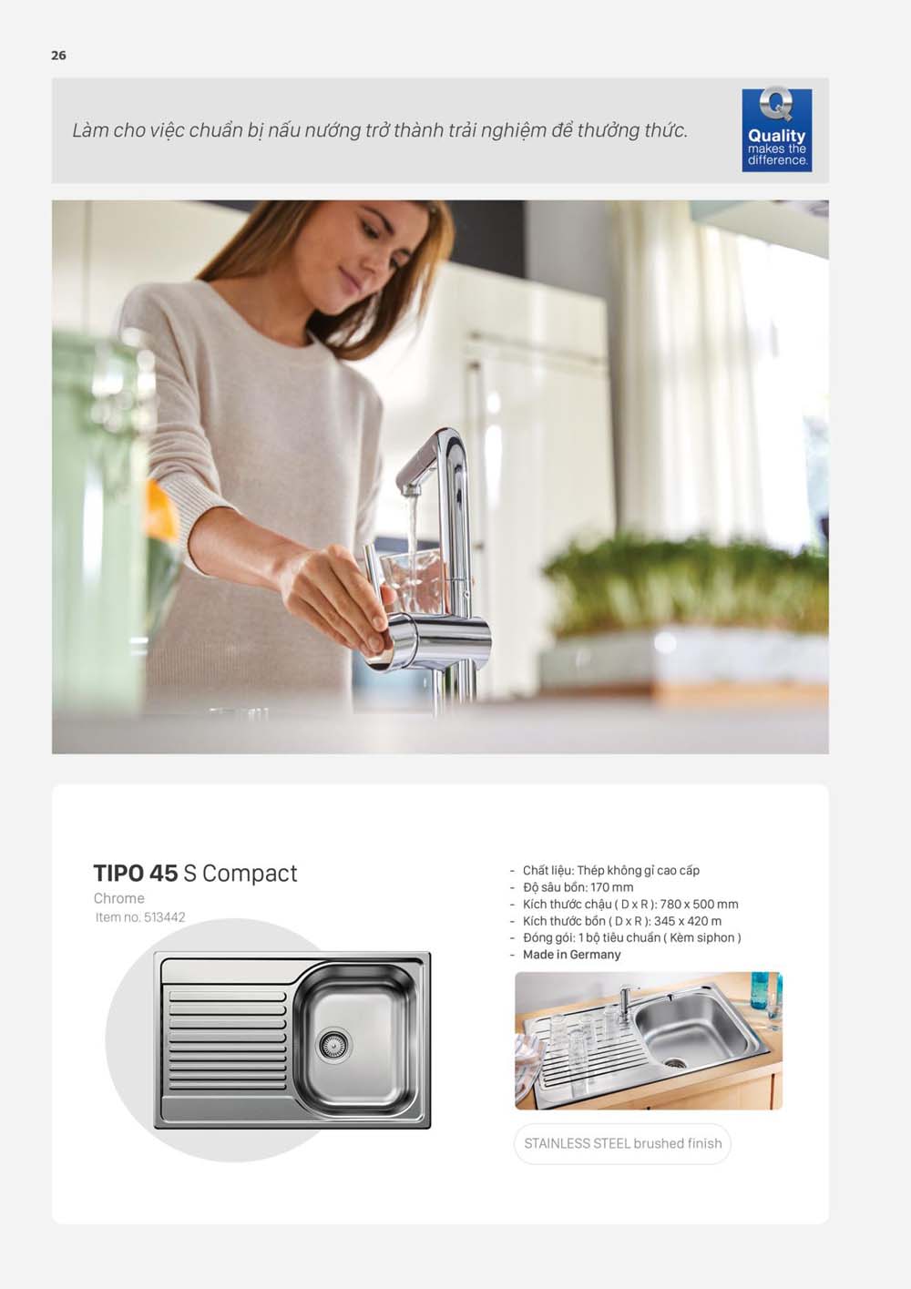 Catalogue BLANCO 2023 Bang gia thiet bi nha bep vuathietbi.com 26