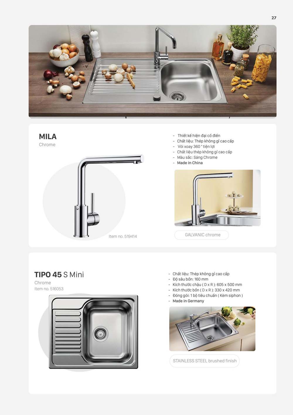 Catalogue BLANCO 2023 Bang gia thiet bi nha bep vuathietbi.com 27