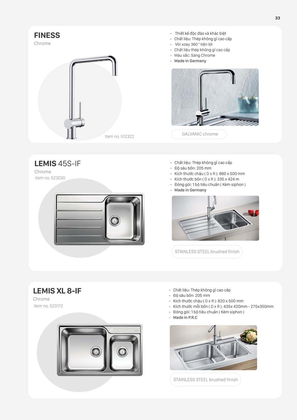 Catalogue BLANCO 2023 Bang gia thiet bi nha bep vuathietbi.com 33