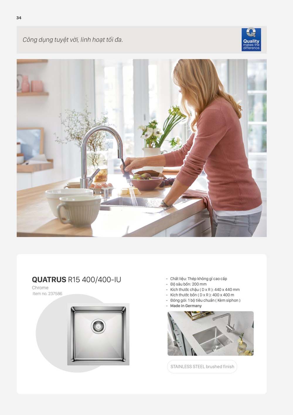 Catalogue BLANCO 2023 Bang gia thiet bi nha bep vuathietbi.com 34