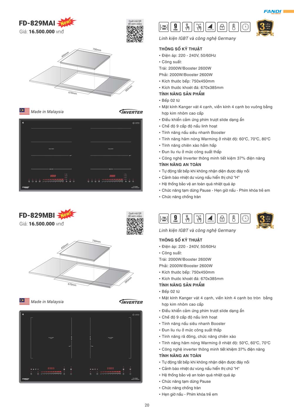 Catalogue FANDI 2024 – Bang gia thiet bi nha bep 020